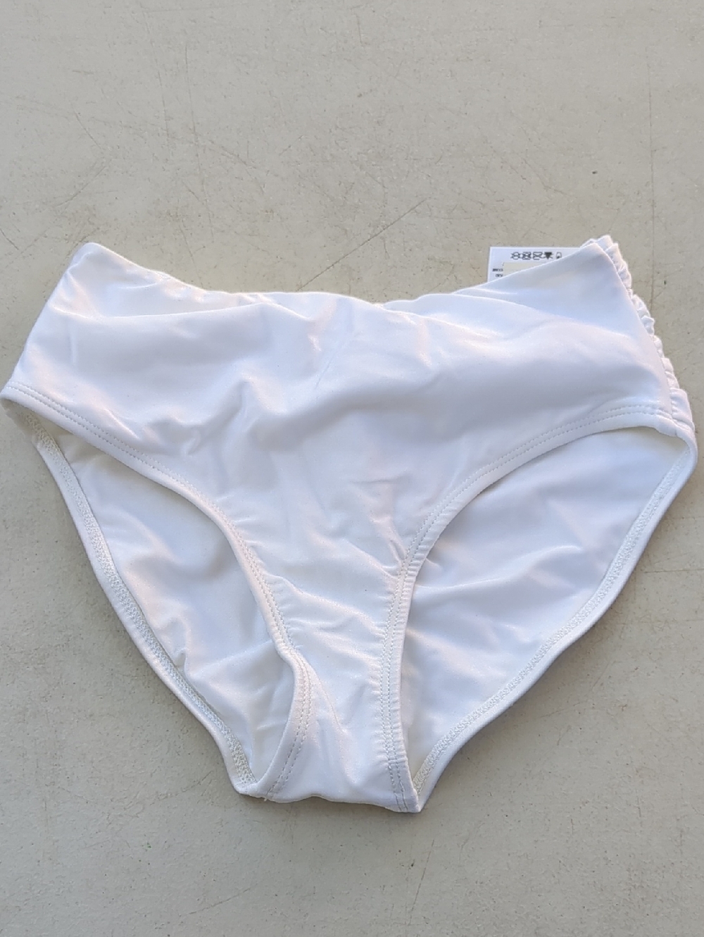 Nicolita White High-Rise Bikini Bottom